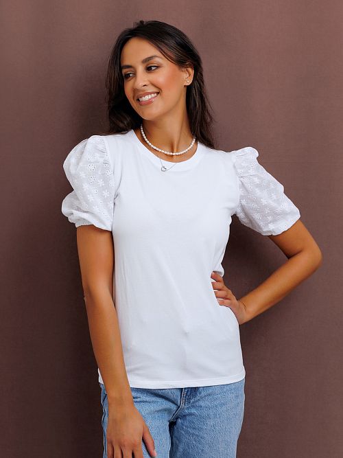 303WHT  Футболка женская трикотажная