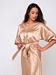 286GLD Платье атласное