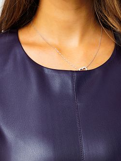 200-1PRP Платье из экокожи