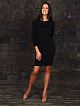 040-1BLK Платье трикотажное