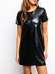 200BLW Платье из экокожи