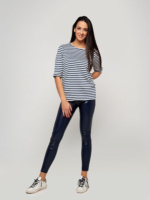 075DNV Леггинсы из экокожи