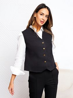 406BLK  Жилет женский