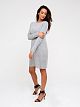 040-1GRY Платье трикотажное