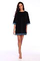 F43 Платье трикотажное(черный)