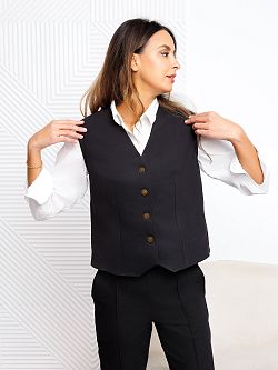 406BLK  Жилет женский