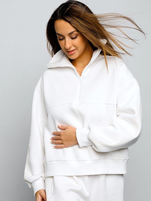 395WHT Толстовка женская