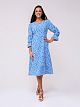 296BLU  Платье женское
