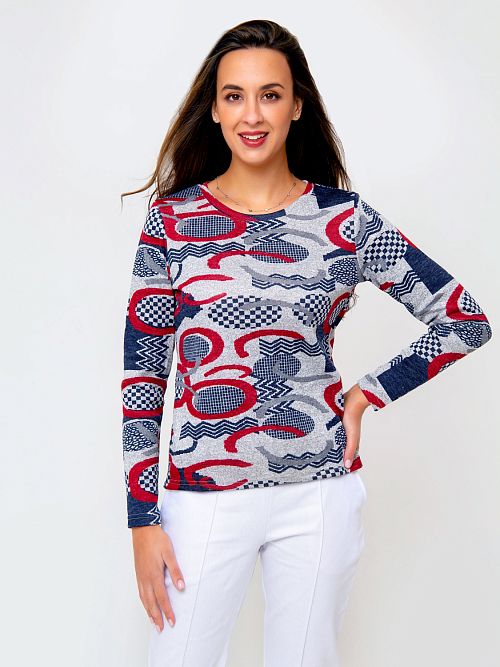 052-1RED Джемпер трикотажный