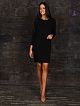 040-1BLK Платье трикотажное